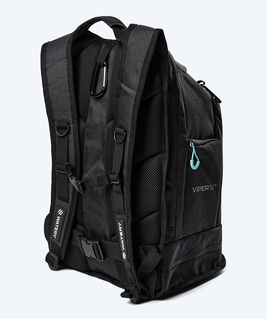 Watery torba pływacka - Viper Elite 45L - Czarna/jasnoniebieska - Image 2
