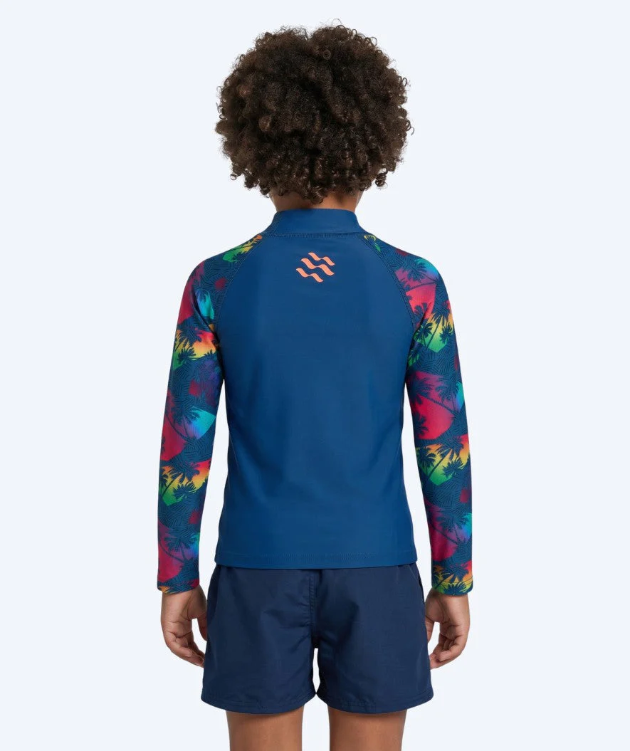 Watery koszulka UV dla dzieci - Katsu Langærmet Rashguard - Wielokolorowy/ciemnoniebieski - Image 2