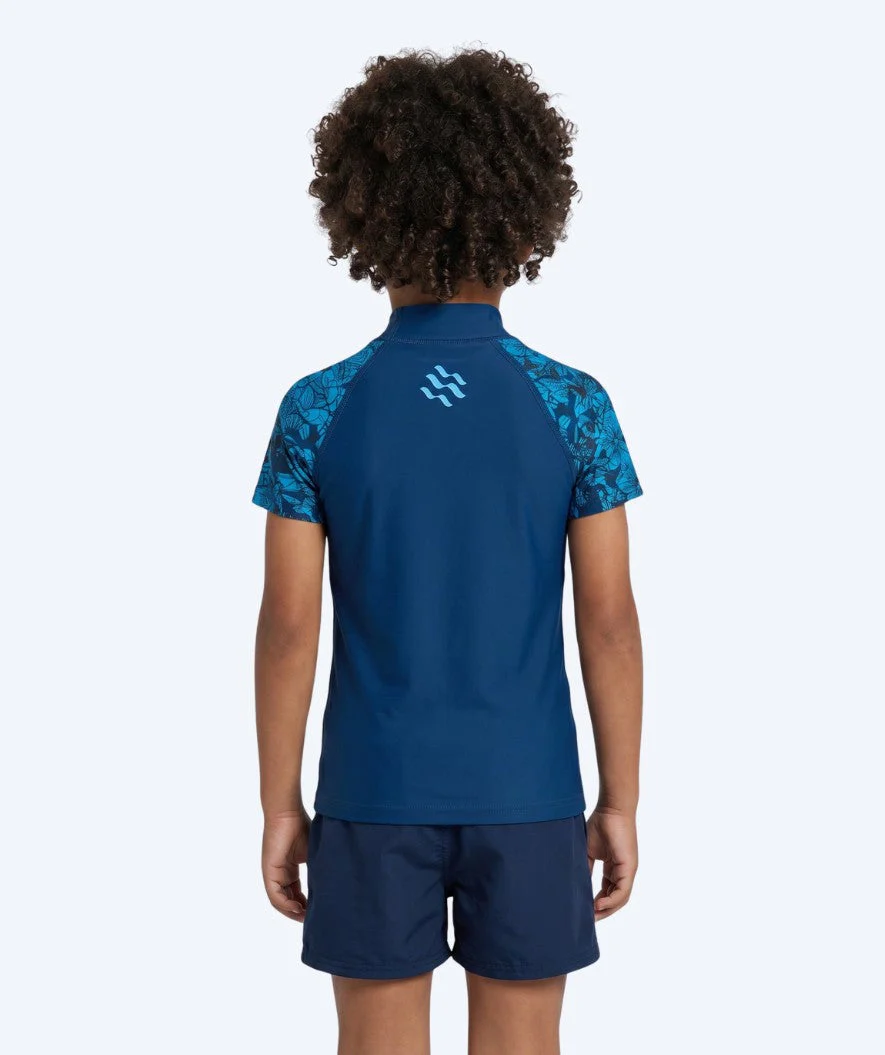 Watery koszulka UV dla dzieci - Katsu Kortærmet Rashguard - Niebieski/ciemnoniebieski - Image 2