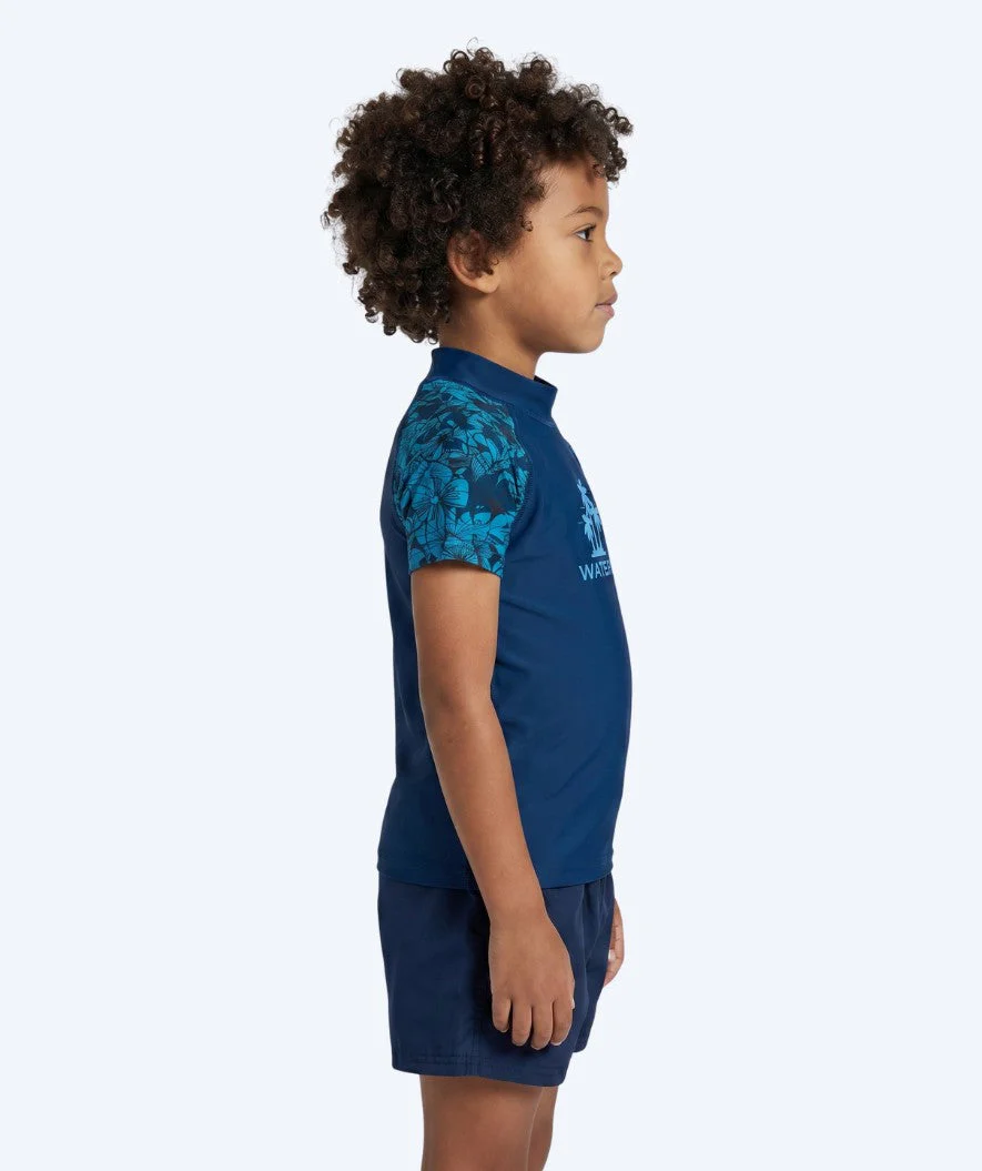 Watery koszulka UV dla dzieci - Katsu Kortærmet Rashguard - Niebieski/ciemnoniebieski - Image 3
