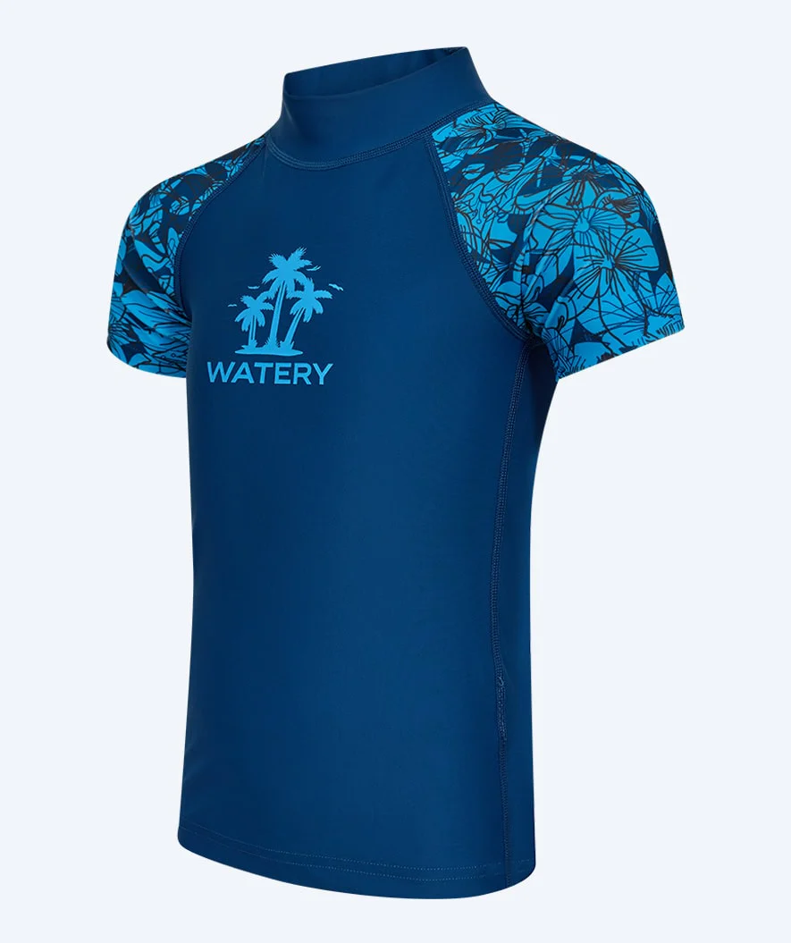 Watery koszulka UV dla dzieci - Katsu Kortærmet Rashguard - Niebieski/ciemnoniebieski - Image 9
