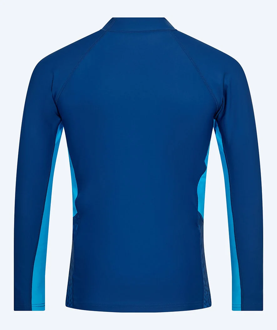 Watery koszulka UV dla mężczyzn - Scylla Langærmet Rashguard - Ciemnoniebieski/jasnoniebieski - Image 2