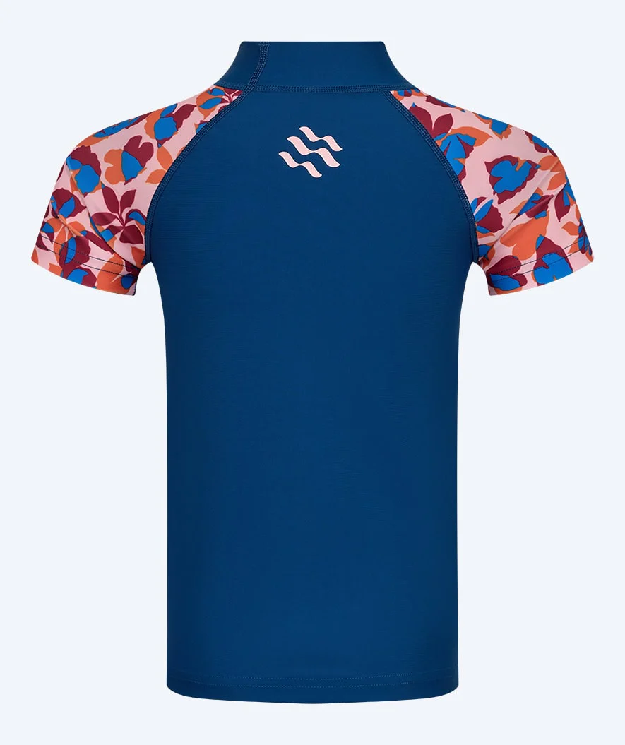 Watery koszulka UV dla dzieci - Osiris Krótkorękawowy Rashguard - Jasnoróżowy/ciemnoniebieski - Image 2