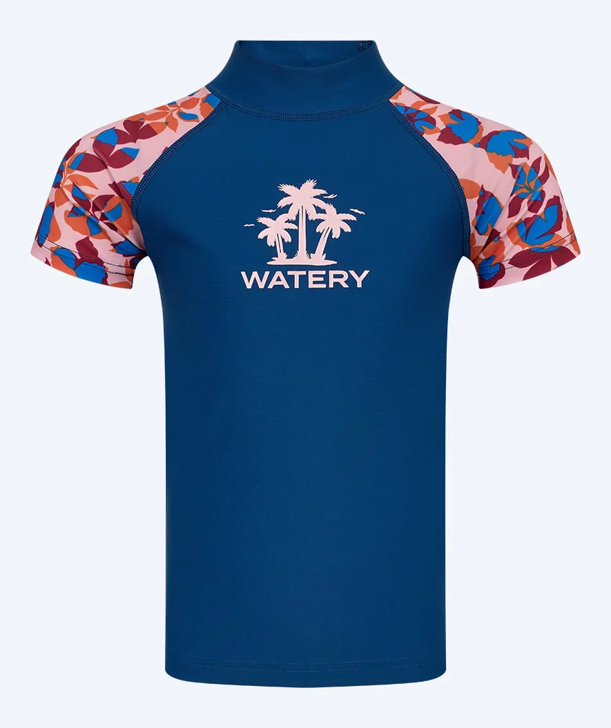 Watery koszulka UV dla dzieci - Osiris Krótkorękawowy Rashguard - Jasnoróżowy/ciemnoniebieski - Image 3