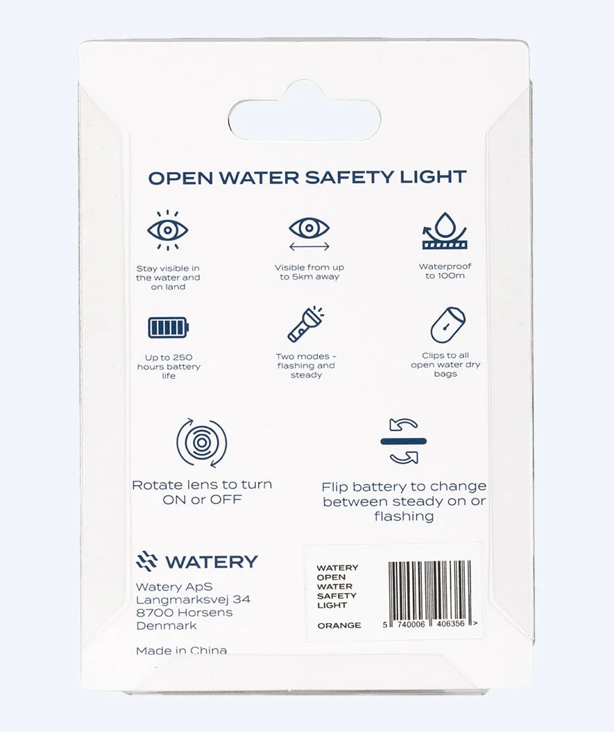 Watery wodoodporna lampka LED do torby pływackiej - Pro - Pomarańczowy - Image 4