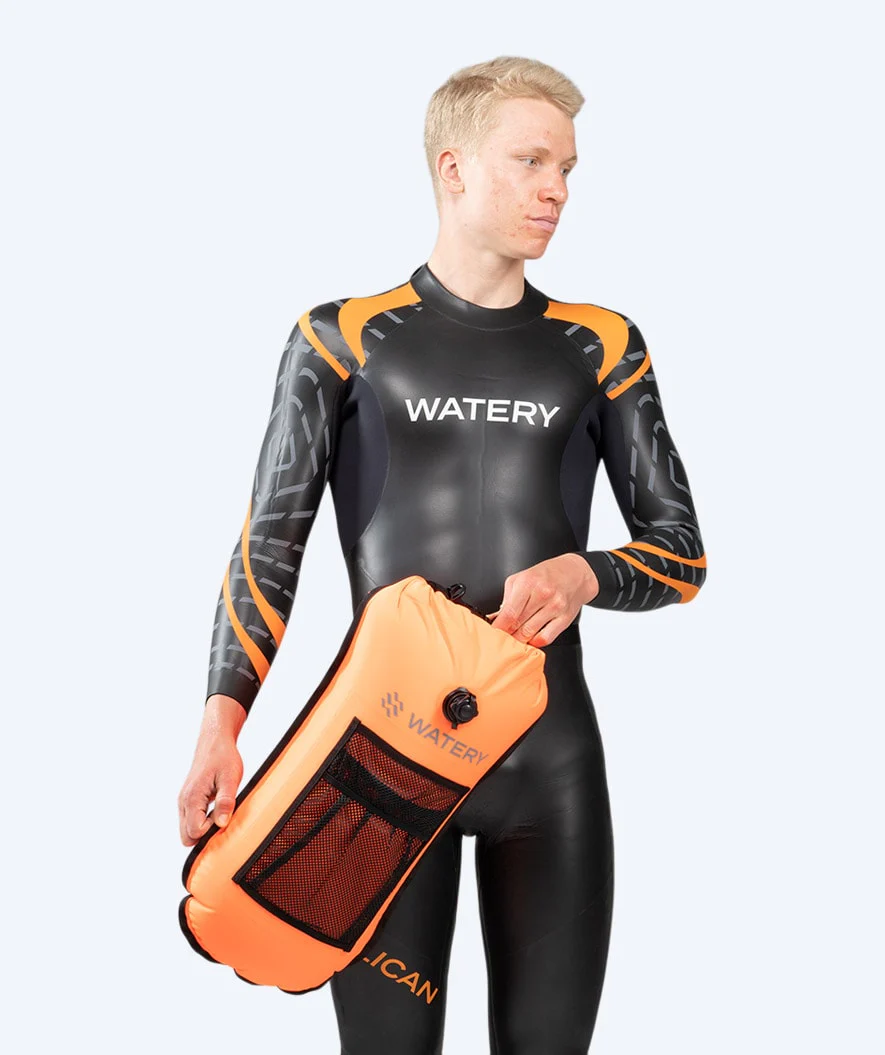 Watery wodoszczelna torba do pływania - Pro 28L - Pomarańczowa - Image 7