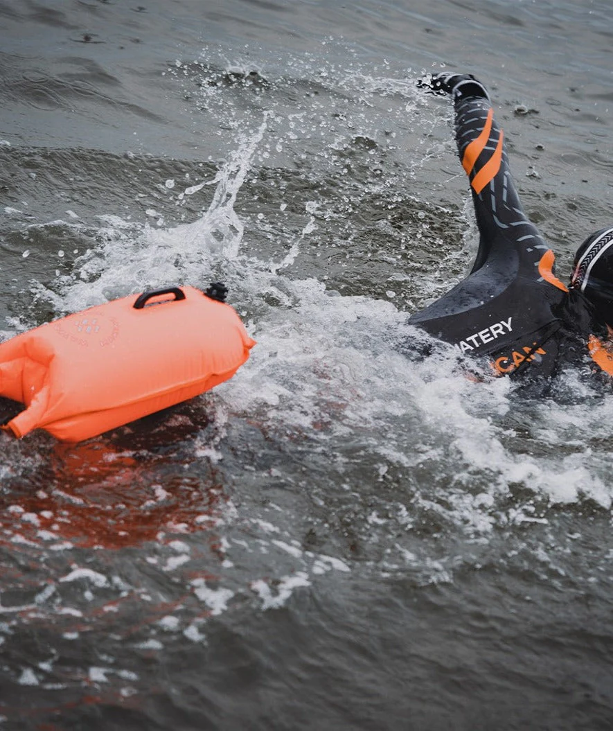 Watery wodoszczelna torba - Swim Buoy & Dry Bag 28L - Fluo żółty - Image 4