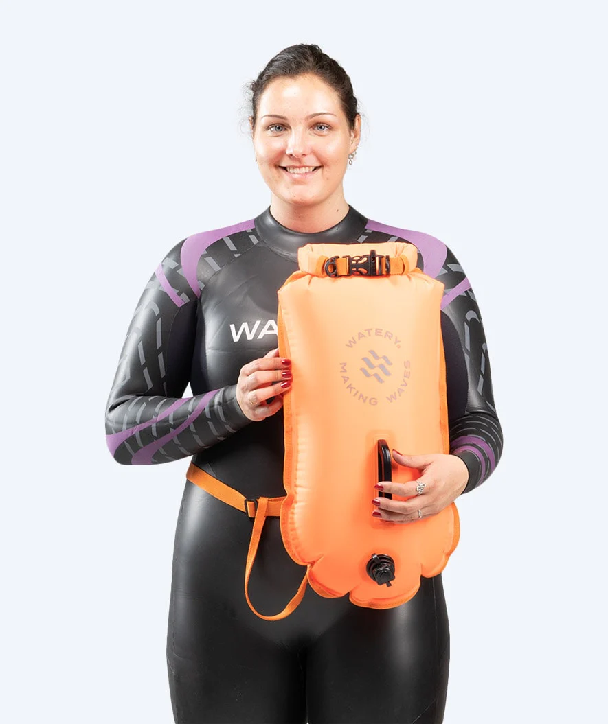 Watery wodoszczelna torba - Swim Buoy & Dry Bag 28L - Pomarańczowy - Image 3