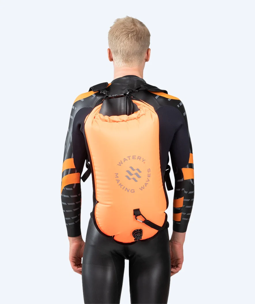 Watery wodoszczelny torbo-plecak - Swim&Run 35L - Pomarańczowa - Image 5