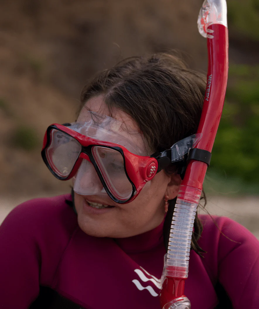 Watery zestaw maska + rurka do snorkelingu dla dorosłych - Hudson Full-dry - Czarny - Image 6