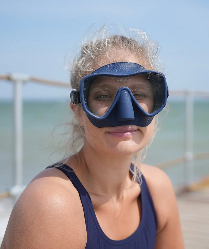 Watery zestaw maska + rurka do snorkelingu dla dorosłych (od 15 lat) - Coast - Ciemnoniebieski - Image 6