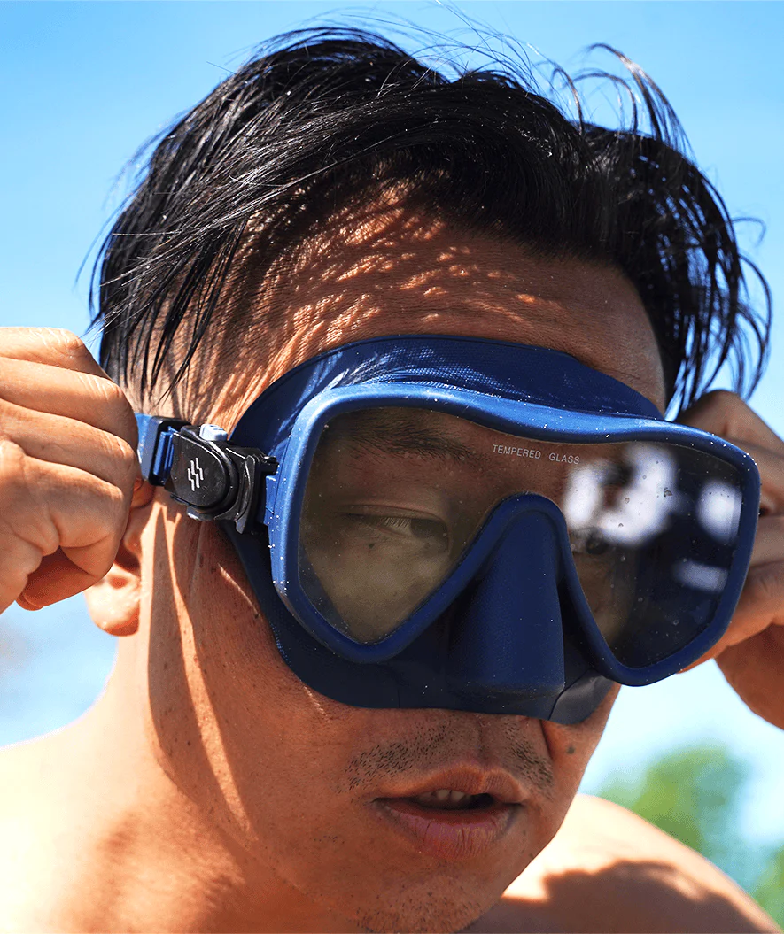 Watery zestaw maska + rurka do snorkelingu dla dorosłych (od 15 lat) - Coast - Ciemnoniebieski - Image 8