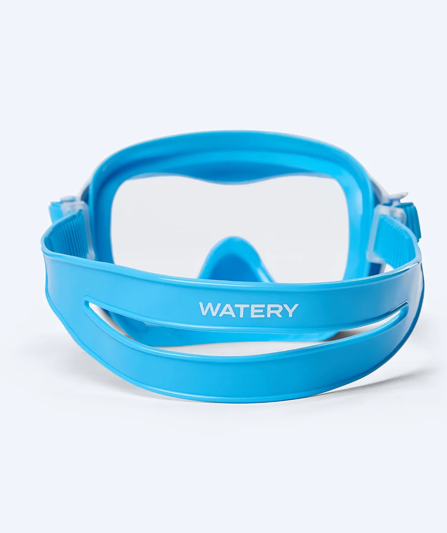 Watery zestaw maska + rurka do snorkelingu dla młodzieży (8-15) - Odine - Niebieski/biały - Image 5