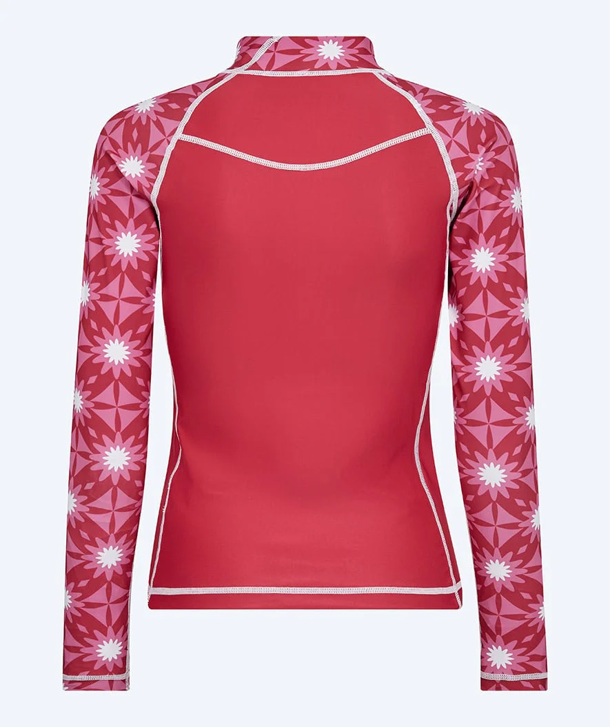 Watery koszulka UV dla kobiet - Aiko Langærmet Rashguard - Różowy/ciemnoczerwony - Image 8
