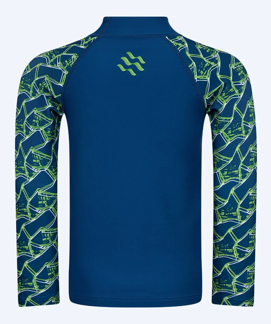 Watery koszulka UV dla dzieci - Katsu Langærmet Rashguard - Zielony/ciemnoniebieski - Image 8