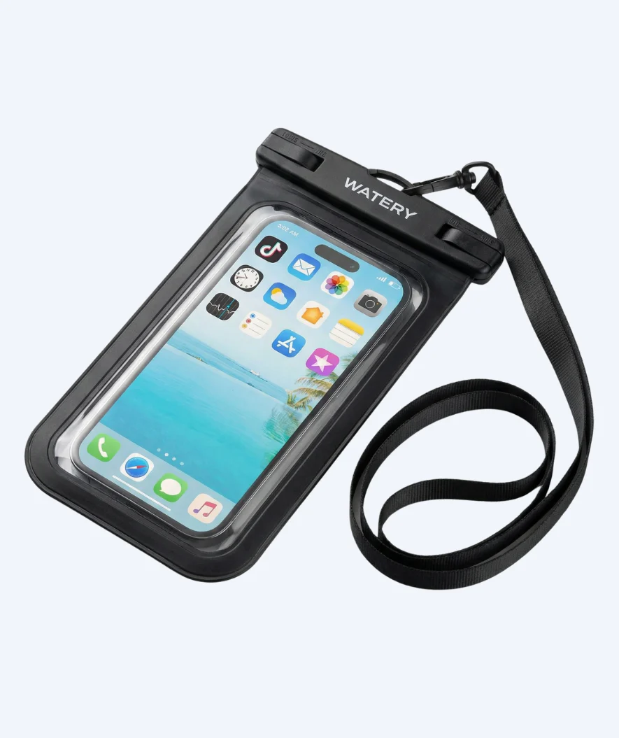 Watery wodoodporne etui na telefon - Pro - Czarny